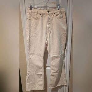Happy X Nature High Rise Boot Cut  Cream Jeans Size 30
